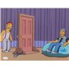 Image 1 : Cheech Marin & Tommy Chong Signed "The Simpsons" 11x14 Photo (JSA COA)