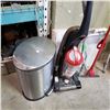 Image 2 : BISSELL VACUUM, STICK MOP, AND TOILET SFETY FRAME W/ STAINLESS GARBAGE