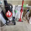 Image 3 : BISSELL VACUUM, STICK MOP, AND TOILET SFETY FRAME W/ STAINLESS GARBAGE