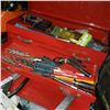 Image 4 : BEACH TOOL CHEST W/ CONTENTS AND VALVE COMPRESSOR