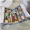 Image 2 : GREY TOOL BOX W/ CONTENTS