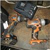 Image 2 : 2 RIGID CORDLESS DRILLS W/ BATTERY AND CHARGER - TESTED AND WORKING