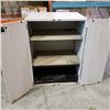 Image 2 : 2 DOOR TANN MAGNETIC SHOP CABINET