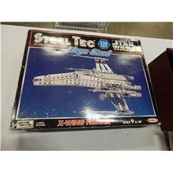 VINTAGE STEEL TEC MEGA SIZED STARWARS XWING FIGHTER BUILDING TOY