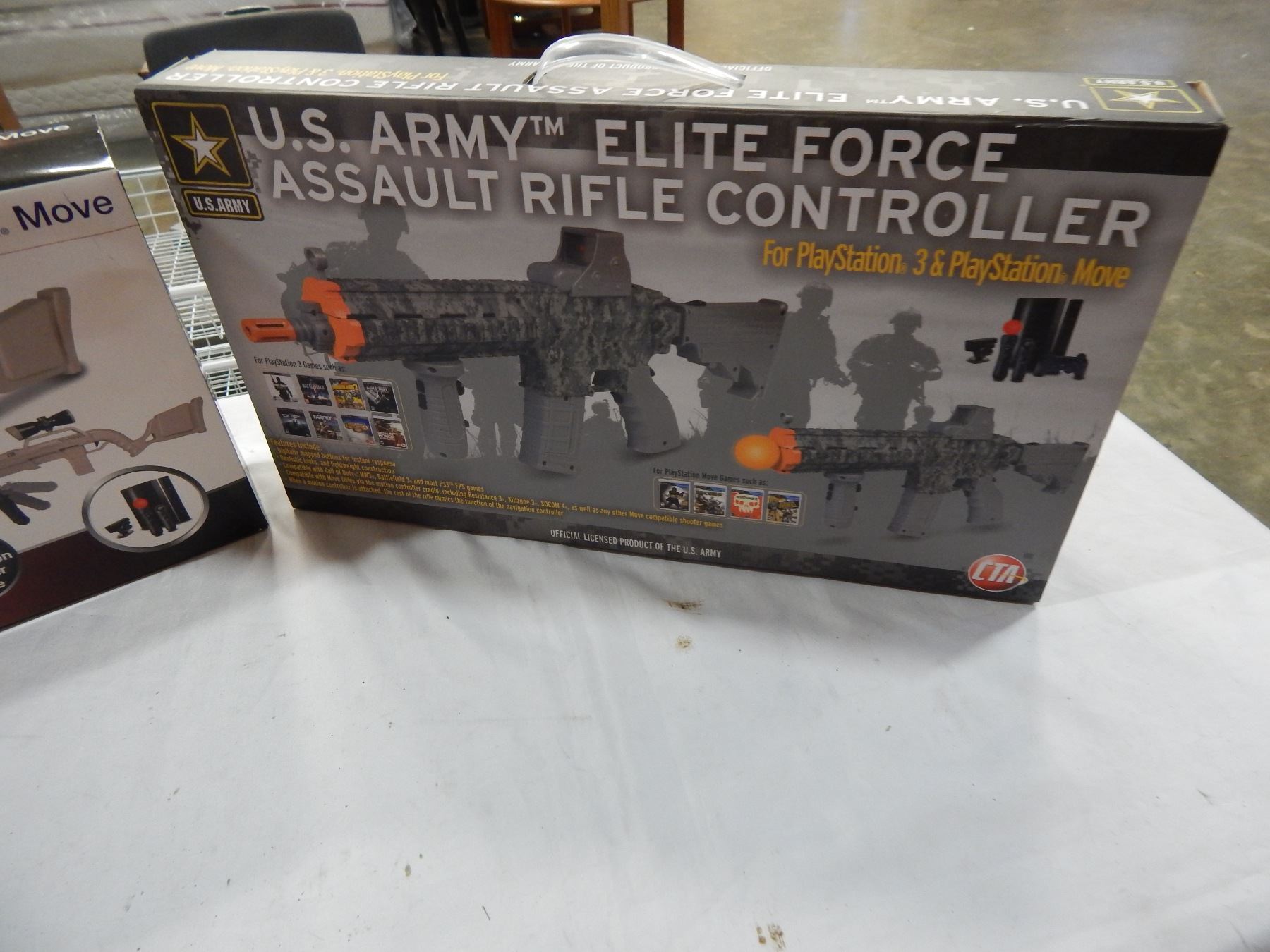 PLAYSTATION MOVE GUN CONTROLLERS, US ARY ASSAULT CONTROLLER AND SNIPER ...