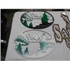 Image 2 : LOT OF 4 METAL SIGNS, CANUCKS LOGO, SALOON, AND OTHERS
