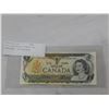 Image 1 : 1973 LOW SERIAL NUMBER AUT CANADIAN 1 DOLLAR BILL