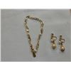 Image 2 : VINTAGE GOLD FILLED WINARD BRACELET, EARRINGS, NECKLACE SET