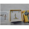 Image 2 : 10KT YELLOW GOLD CZ "KEY TO MY HEART" EARRINGS AND PENDANT W/ APPRAISAL $810