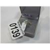 Image 2 : STERLING SILVER YELLOW GOLD PLATED SYNTHETIC OPAL AND CZ RING - RETAIL $150