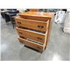 Image 2 : MAPLE 3 DRAWER CHEST OF DRAWERS