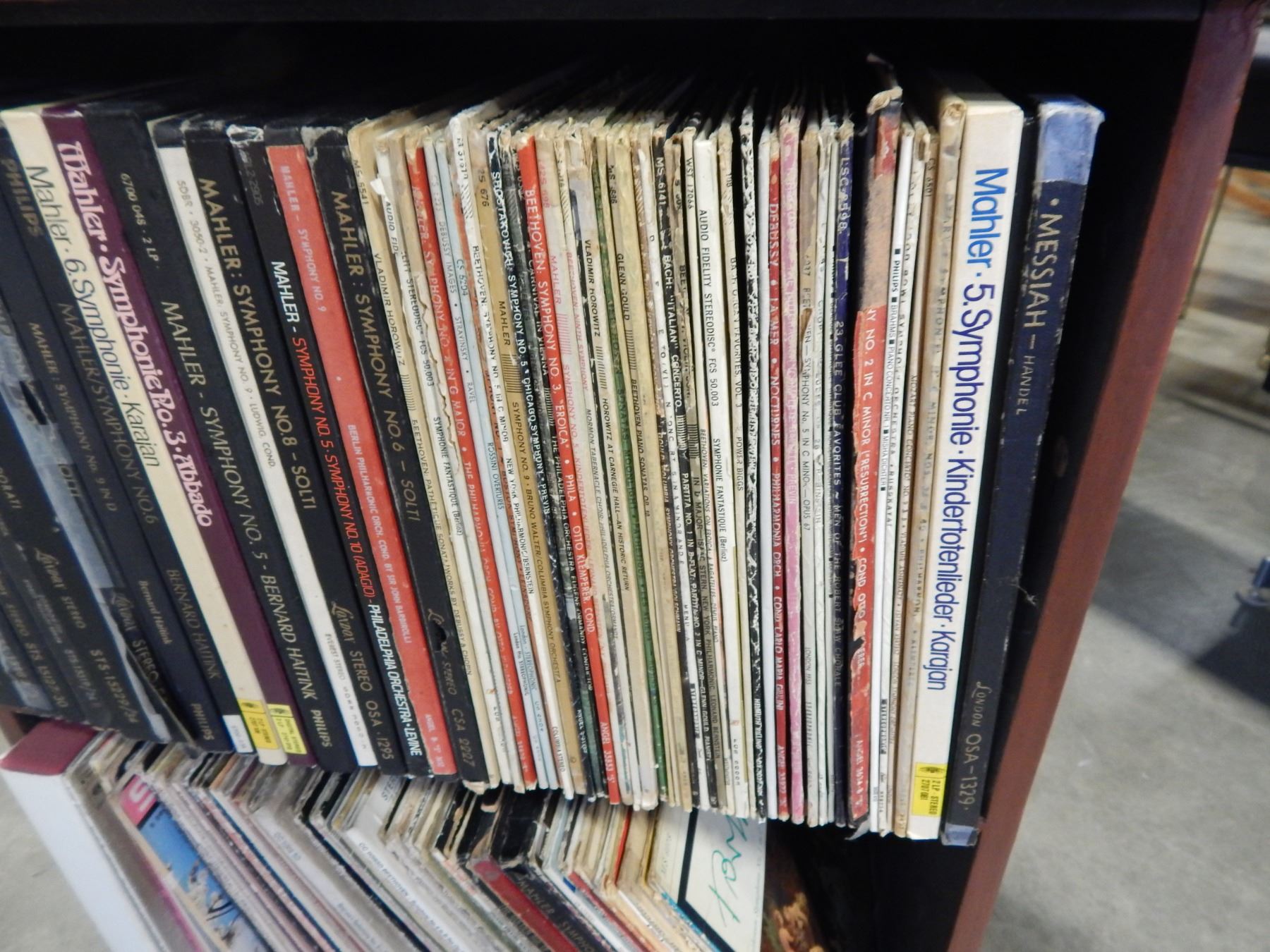 BOOK CASE OF RECORDS - Big Valley Auction