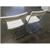 Image 2 : TWO WHITE FOLDING CHAIRS