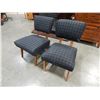Image 2 : 2 BLUE UPHOLSTERED CHAIRS