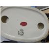 Image 2 : 2 HUMMEL STYLE FIGURES HAND PAINTED DISH AND BRASS DUCK DRESSER BOX