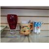 Image 2 : MOUSTACHE MUG, BUNNYKINS BOWL, GLASS VASES, AND CENTER BOWL