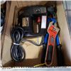 Image 2 : BOLT CUTTERS, AUTO WRENCH, SKIL JIGSAW, 2 TROUBLE LIGHTS AND JUMPER CABLES