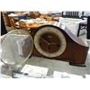 Image 2 : WOODEN TELEP MANTLE CLOCK WITH KEY AND ACCESSORIES