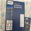 Image 2 : NEW OVERSTOCK PHILIPS WING ELITE HD DIGITAL ANTENNA, 1080P, 4K READY, 60 MILE RECEPTION RATING, WITH