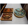 Image 1 : NATIVE DRUM AND 2 NATIVE BOXES