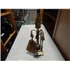 Image 1 : SMALL BRASS VINTAGE FIREPLACE COMPANION SET