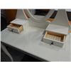Image 2 : WHITE VANITY WITH MIRROR