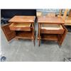 Image 2 : PAIR OF MAPLE 2 DOOR NIGHTSTANDS