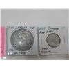 Image 2 : 1958 BC CENTENNIAL SILVER DOLLAR PLUS 1948 25c KEY DATE .800 SILVER