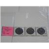 Image 1 : 3 EISENHOWER DOLLARS 1971 1ST MADE, 1972, 1978 LAST MADE