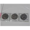 Image 2 : 3 EISENHOWER DOLLARS 1971 1ST MADE, 1972, 1978 LAST MADE