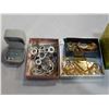 Image 2 : LOT OF LADIES JEWELRY, BRACELETS, GOLD TONE NECKLACES, SILVER JEWELRY, ETC