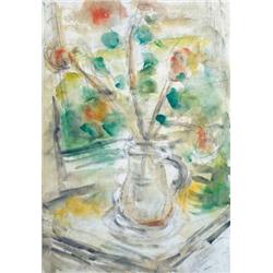 Béla Czóbel (1883-1976) - Flowers in vase