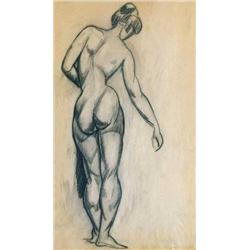 Vilmos Perlrott Csaba (1880-1955) - Back nude