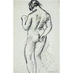 János Vaszary (1867-1939) - Back nude