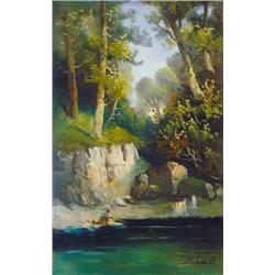 József Molnár (1821-1899) - Rocky shore