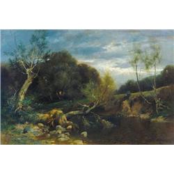 Bertalan Székely (1835-1910) - Landscape of Szada