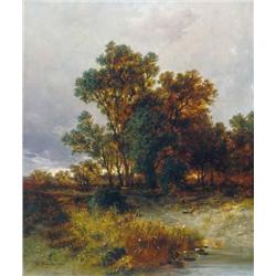 Pál Böhm (1839-1905) - Twilights at the edge of t