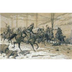 Artúr Heyer (1872-1931) - Battle-scene, 1915