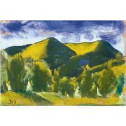 Dávid Jándi (1893-1944) - Hilly landscape