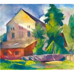 Károly Patkó (1895-1941) - Detail of a house, 192