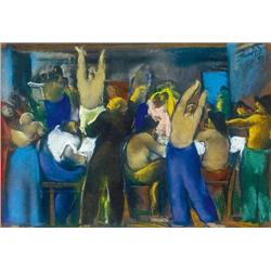 Dávid Jándi (1893-1944) - In the inn, 1931