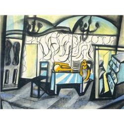 Hugó Scheiber (1873-1950) - Enterieur 