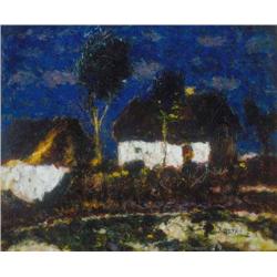 József Koszta (1861-1949) - Farm in sunshine