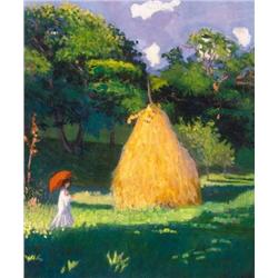 Tibor Boromisza (1880-1960) - Sun-lit landscape