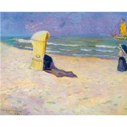 Izsák Perlmutter (1866-1932) - Belgian seaside