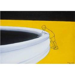 László Fehér (1953-    ) - Boy with pool, 1990