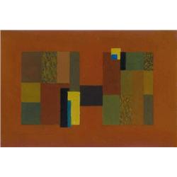 Jeno Barcsay (1900-1988) - Walls of houses, 1966