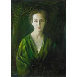 Éva Kárpáti (1936-   ) - Portrait of a small girl