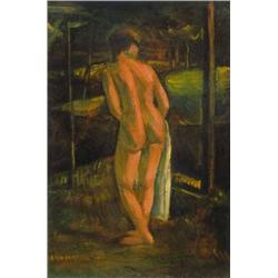 Dezso Czigány (1883-1937) - Backnude of a woman