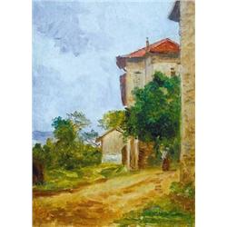 Lajos Deák Ébner (1850-1934) - Toscan landscape